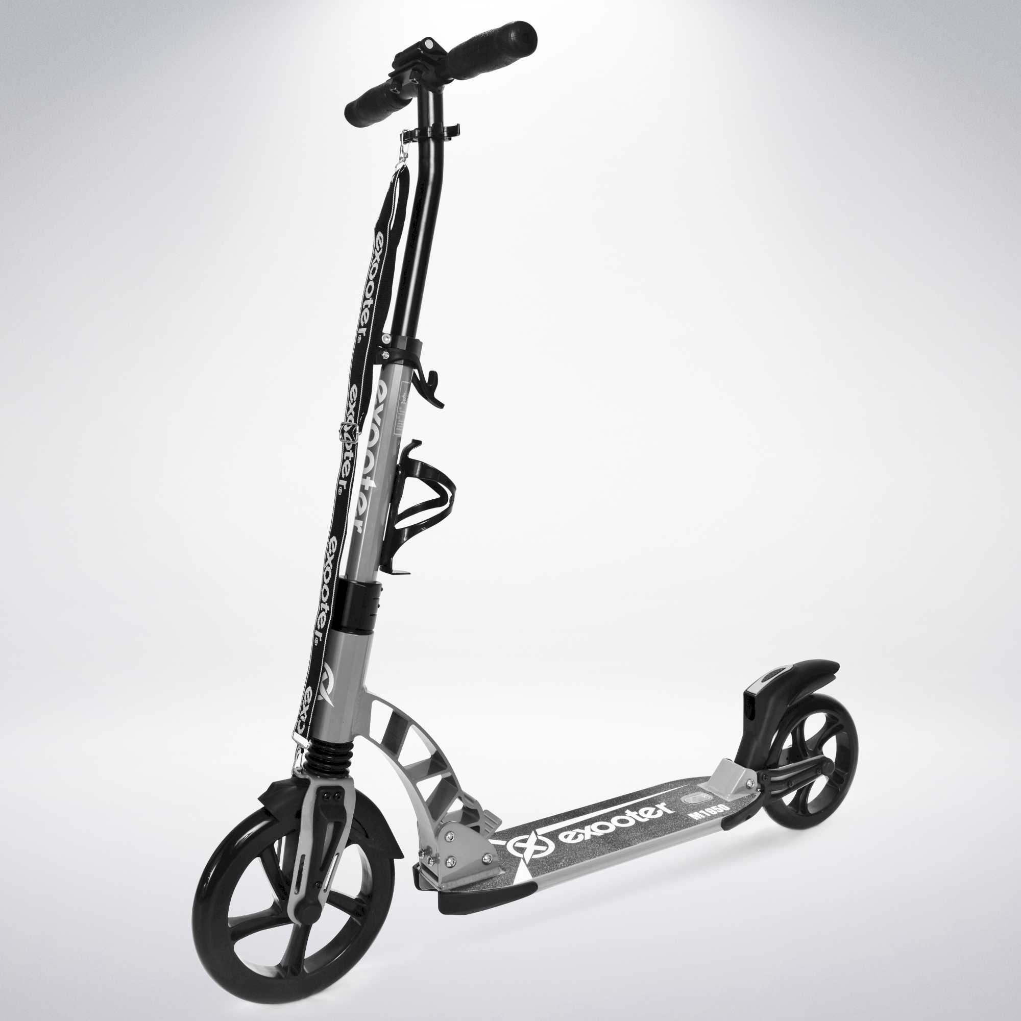 EXOOTER M2050GR Manual Adult Kick Scooter With Dual Shocks In