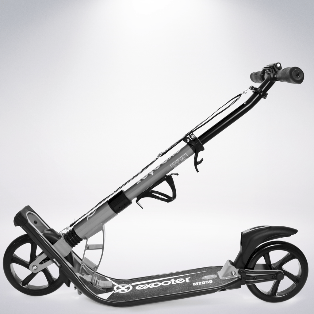 EXOOTER M2050GR Manual Adult Kick Scooter With Dual Shocks In