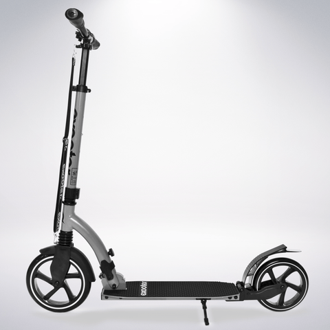 EXOOTER M2050GR Manual Adult Kick Scooter With Dual Shocks In