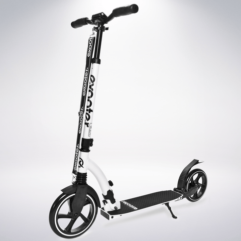 EXOOTER M2050GR Manual Adult Kick Scooter With Dual Shocks In