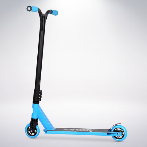 EXOOTER T3BL Trick Scooter With 110mm Aluminum Core Wheels In Blue.